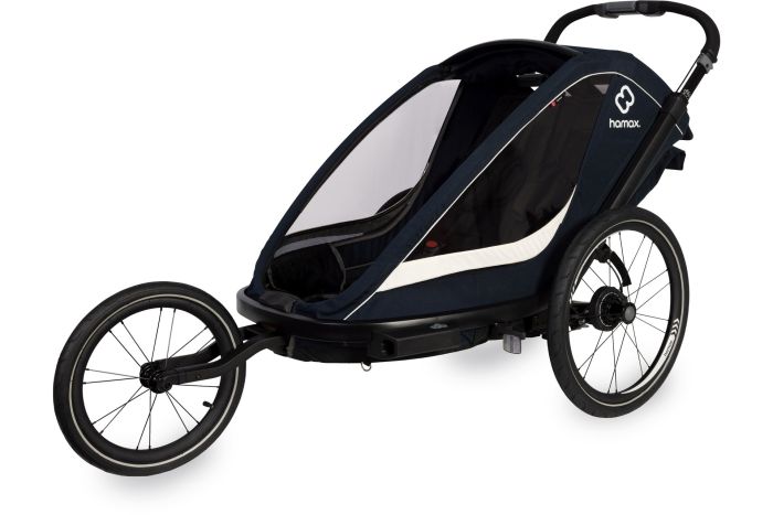 Hamax Breeze Two mit Deichsel und Buggyrad
