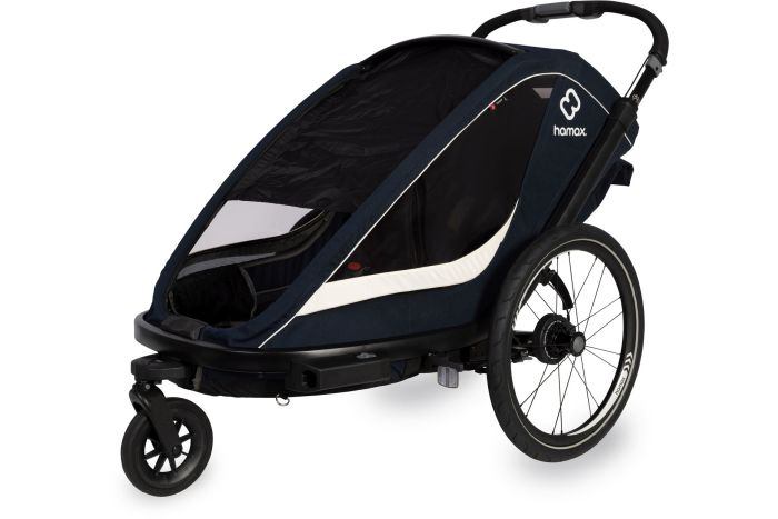 Hamax Breeze Two mit Deichsel und Buggyrad