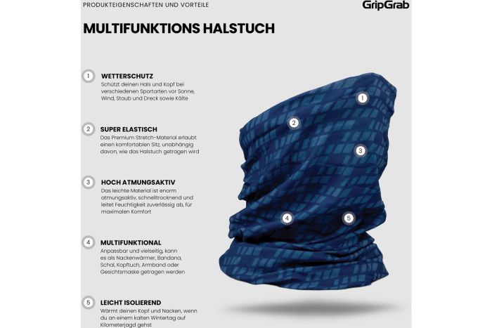 GRIPGRAB Multifunctional Neck Warmer