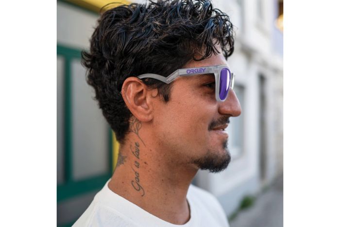 Oakley Frogskins Hybrid Matte Trans Lilac/Clear - Prizm Violet