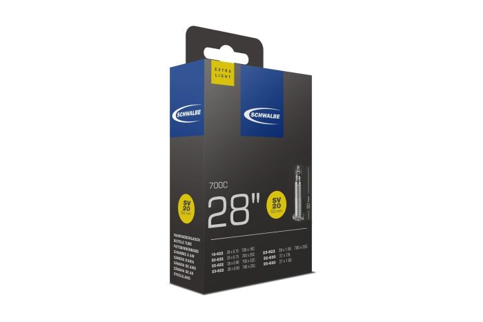 Schwalbe SV20 Extra Light Schlauch 28 Zoll - 50 mm