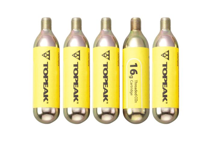 Topeak CO2-Kartuschen 16g - Gewinde 5er Set
